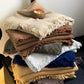 Crinkle Cotton Tassel Throw Blanket